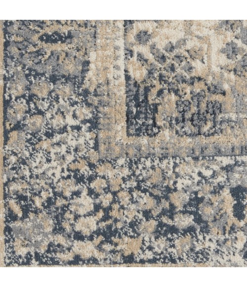 kathy ireland Home Malta Area Rug MAI12-Ivory/Blue