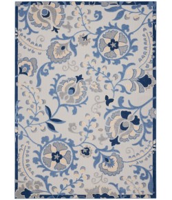 Nourison Aloha - Alh17 Blue Grey Area Rug 9 ft. 6 X 13 ft. Rectangle