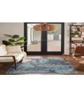 Nourison Garden Oasis Navy GOA02 6 ft. X 9 ft. Rectangle Rug