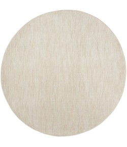 Nourison Essentials - Nre01 Ivory Beige Area Rug 8 ft. X Round