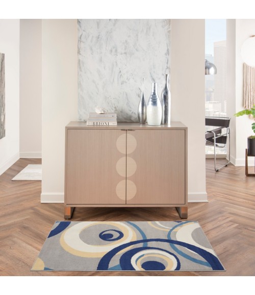 Nourison Grafix Area Rug GRF21-Grey