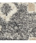 Nourison Oslo Shag Grey/Ivory OSL02 5 ft. X 8 ft. Rect. Rug