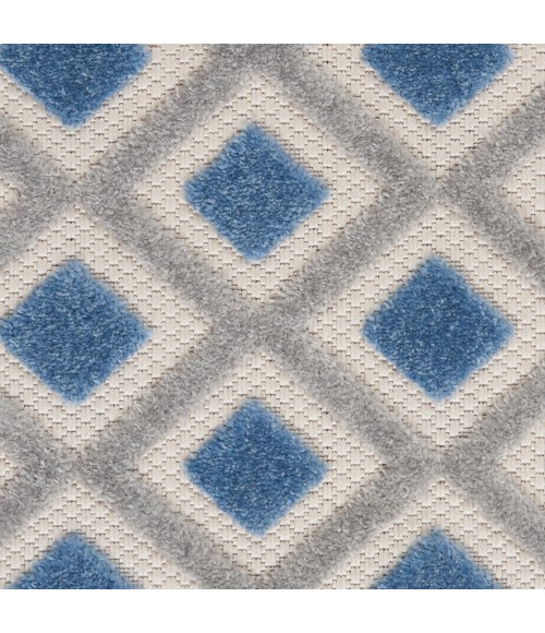 Nourison Aloha Area Rug ALH26 Blue/Grey 12' x 15'