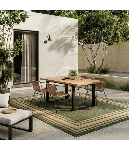 Nourison Horizon Indoor/Outdoor Green HOZ03 9 ft. X 12 ft. Rect. Rug