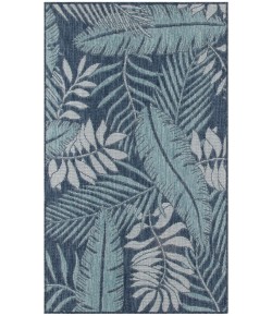 Nourison Home Garden Oasis GOA02 Navy 2 ft. X 3 ft. Area Rug
