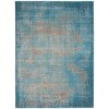 Nourison Karma - Krm01 Blue Area Rug 3 ft. 9 X 5 ft. 9 Rectangle