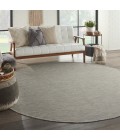 Nourison Positano Round Area Rug POS01-Lt Grey
