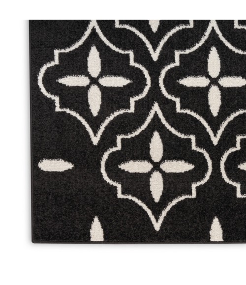 Nourison Home Nourison Essentials Black Ivory NRE04 8 ft. X 10 ft. Rectangle Rug