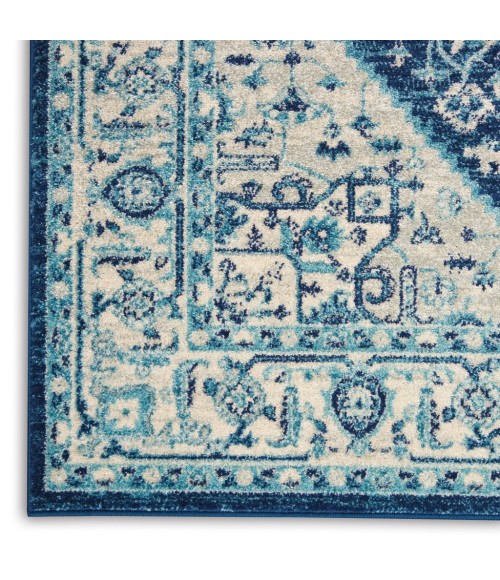 Nourison Tranquil Area Rug TRA06-Ivory/Navy