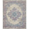 Nourison Grafix - Grf14 Ivory Pink Area Rug 7 ft. X 10 ft. Rectangle
