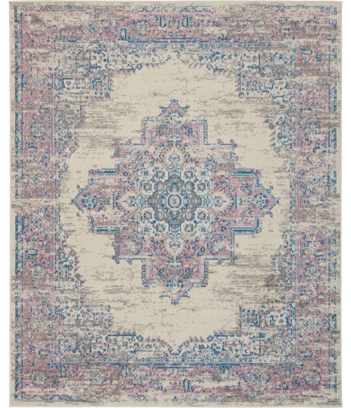 Nourison Grafix Area Rug GRF14-Ivory/Pink