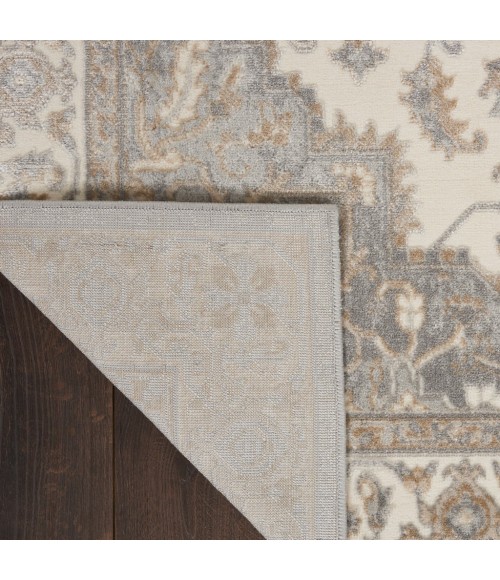 Nourison GRAND VILLA Area Rug Kathy Ireland Grand Villa Area Rug KI80-Lt Grey