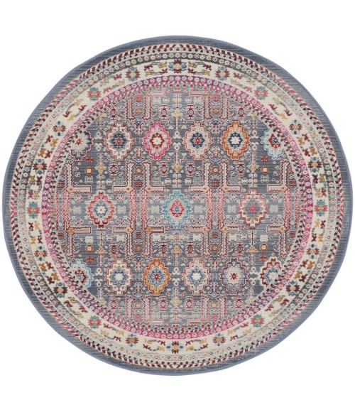 Nourison Vintage Kashan Area Rug VKA05-Grey/Multi