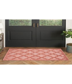 Nourison Easy Care Coral Orange NES01 2 ft. X 4 ft. Rectangle Rug