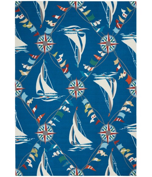Nourison SUN N' SHADE Area Rug Waverly Sun N' Shade Area Rug SND89-Navy
