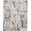 Nourison Elation - Etn06 Grey Ivory Area Rug 9 ft. X 12 ft. Rectangle