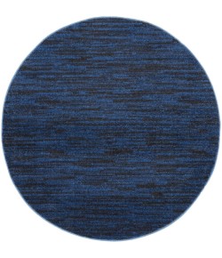Nourison Essentials - Nre01 Midnight Blue Area Rug 4 ft. X Round