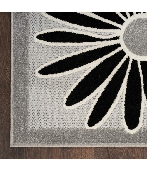 Nourison Aloha Area Rug ALH33 Black White