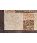 Nourison Astra Machine Washable Beige Multicolor ASW09 2 ft. 2 in. X 8 ft. Rectangle Rug