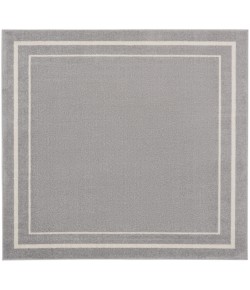 Nourison Essentials - Nre02 Grey Ivory Area Rug 5 ft. X Square Square