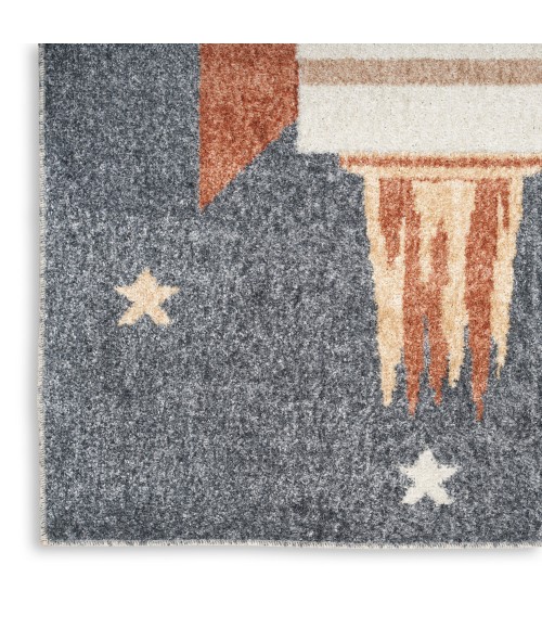 Nourison Astra Machine Washable Area Rug ASW06 Sky Blue