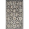 Nourison Oushak Home Charcoal OUS01 5 ft. 5 in. X 7 ft. 3 in. Rectangle Rug