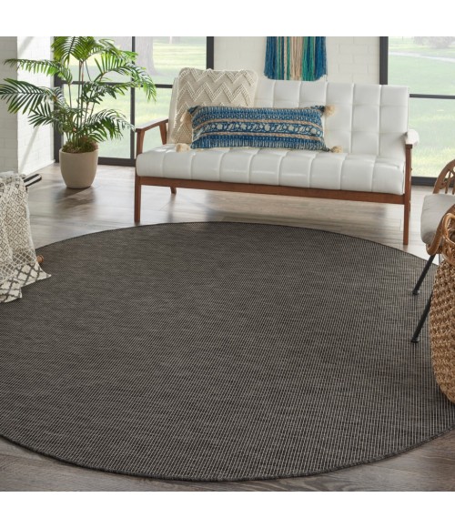 Nourison Positano Round Area Rug POS01-Charcoal