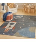 Nourison Astra Machine Washable Area Rug ASW06 Sky Blue