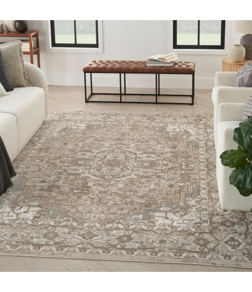 Nourison Quarry Beige QUA05 4 ft. X 6 ft. Rect. Rug