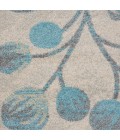 Nourison TRANQUIL Area Rug Nourison Tranquil Area Rug TRA03-Ivory/Turquoise
