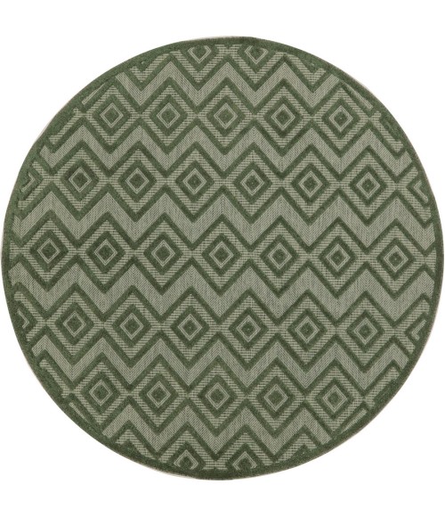 Nourison Home Versatile Green NRV01 8 ft. Round Rug