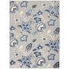 Nourison Aloha - Alh31 Blue Grey Area Rug 5 ft. 3 in. X 7 ft. 5 in. Rectangle