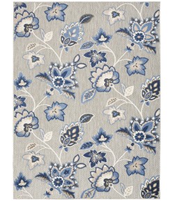 Nourison Aloha - Alh31 Blue Grey Area Rug 5 ft. 3 in. X 7 ft. 5 in. Rectangle