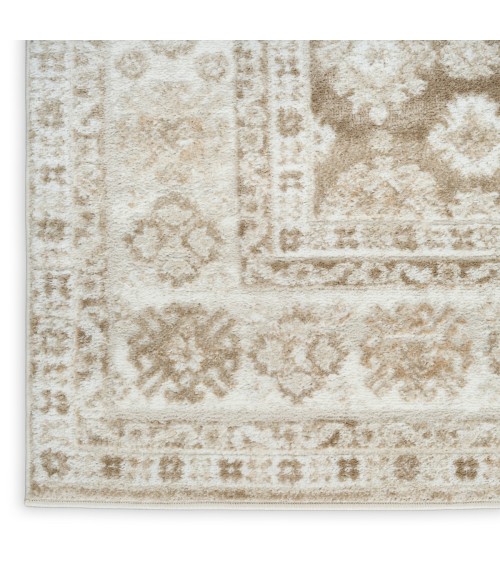Nourison Dekor Ivory Taupe DEK02 7 ft. 10 in. X 9 ft. 10 in. Rect. Rug