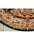 Nourison 2000 Area Rug Nourison 2000 Round Area Rug 2028-Black