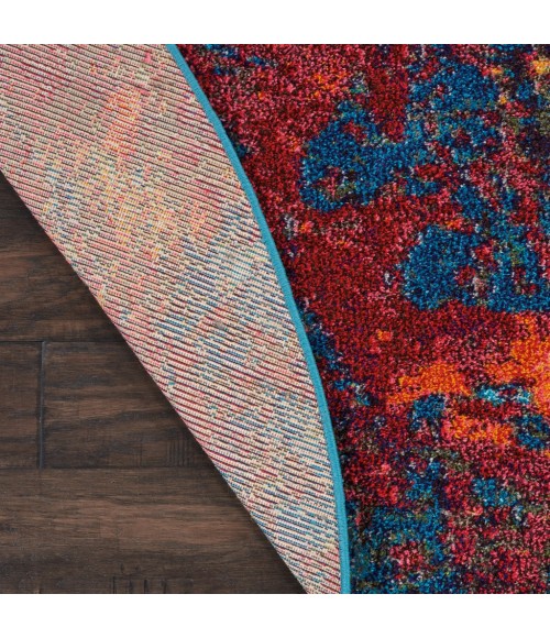 Nourison CELESTIAL Area Rug Nourison Celestial Round Area Rug CES08-Atlantic