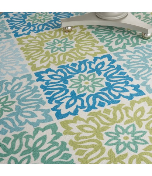 Nourison SUN N' SHADE Area Rug Waverly Sun N' Shade Area Rug SND23-Marine