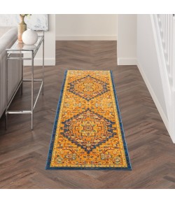 Nourison Home Allur ALR04 Orange Multicolor 2 ft. 3 in. X 7 ft. 6 in. Area Rug