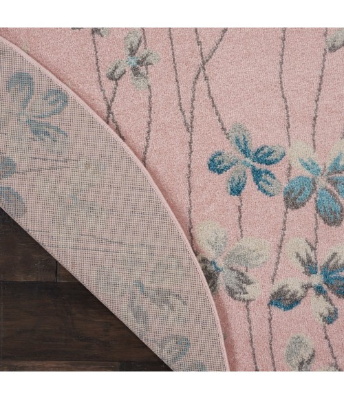 Nourison Tranquil Round Area Rug TRA04-Pink