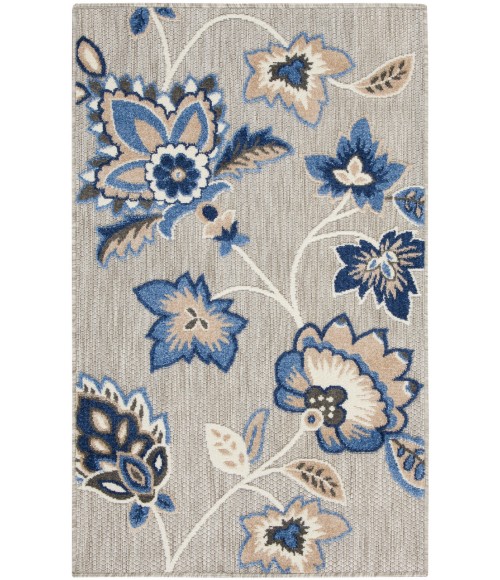 Nourison Aloha Blue Grey ALH31 2 ft. 8 in. X 4 ft. Rectangle Rug