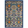 Nourison Allur - Alr03 Navy Multicolor Area Rug 2 ft. X 3 ft. Rectangle