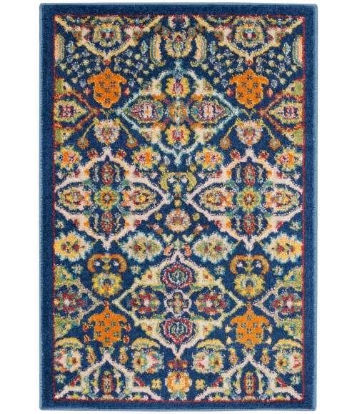 Nourison Allur Area Rug ALR03-Navy Multicolor