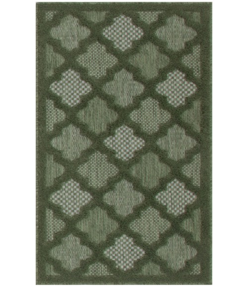 Nourison Easy Care Green NES01 2 ft. X 4 ft. Rectangle Rug