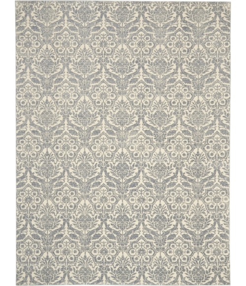 Nourison SAHARA Area Rug kathy ireland Home Sahara Area Rug KI390-Ivory/Platinum