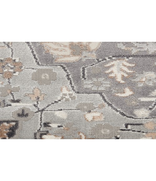 Nourison Elation Grey ETN09 5 ft. 3 in. Round Rug