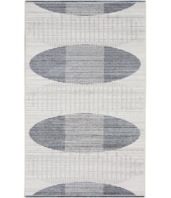 Nourison Astra Machine Washable Ivory Blue ASW03 2 ft. X 6 ft. Rectangle Rug