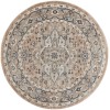 Nourison Quarry Beige Grey QUA05 5 ft. X Round Rug