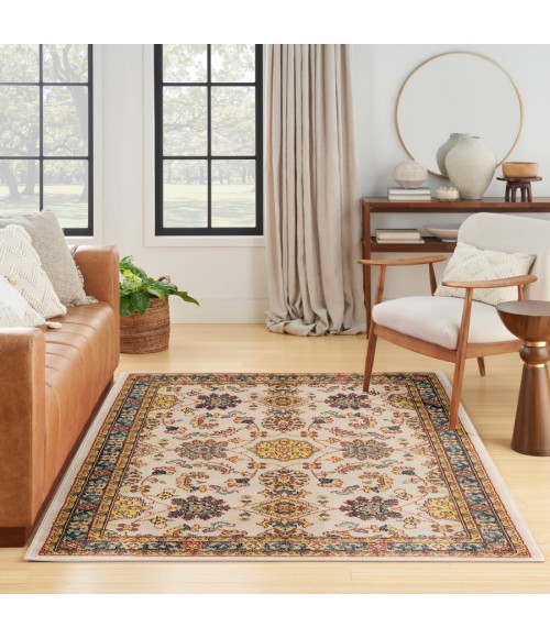 Nourison Home Nourison Essentials Ivory Gold NRE05 4 ft. X 6 ft. Rectangle Rug