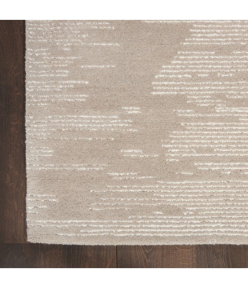 Michael Amini Ma30 Star Area Rug SMR02 Taupe/Ivory 5'3" x 7'3"