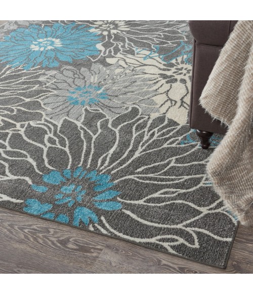 Nourison Passion Area Rug PSN17-Charcoal/Blue